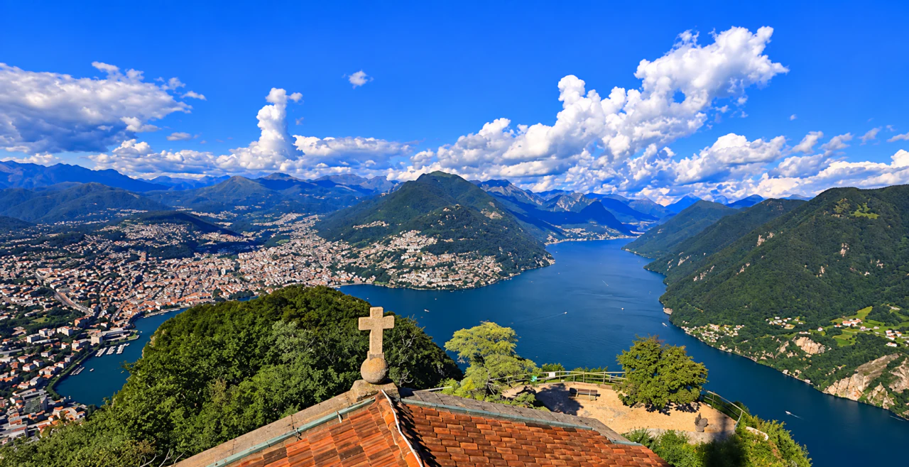 The panorama from Monte San Salvatore